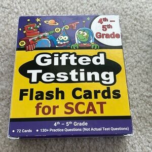 SCAT Gifted Testing Flash Cards: 4th-5th grade